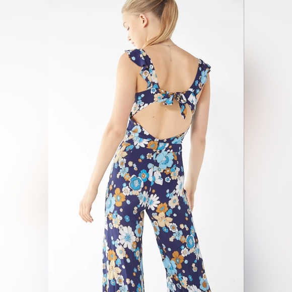 For Love And Lemons Dresses & Skirts - FOR LOVE & LEMONS Magnolia Floral Ruffled Resort Festival Boho Jumsuit*b…